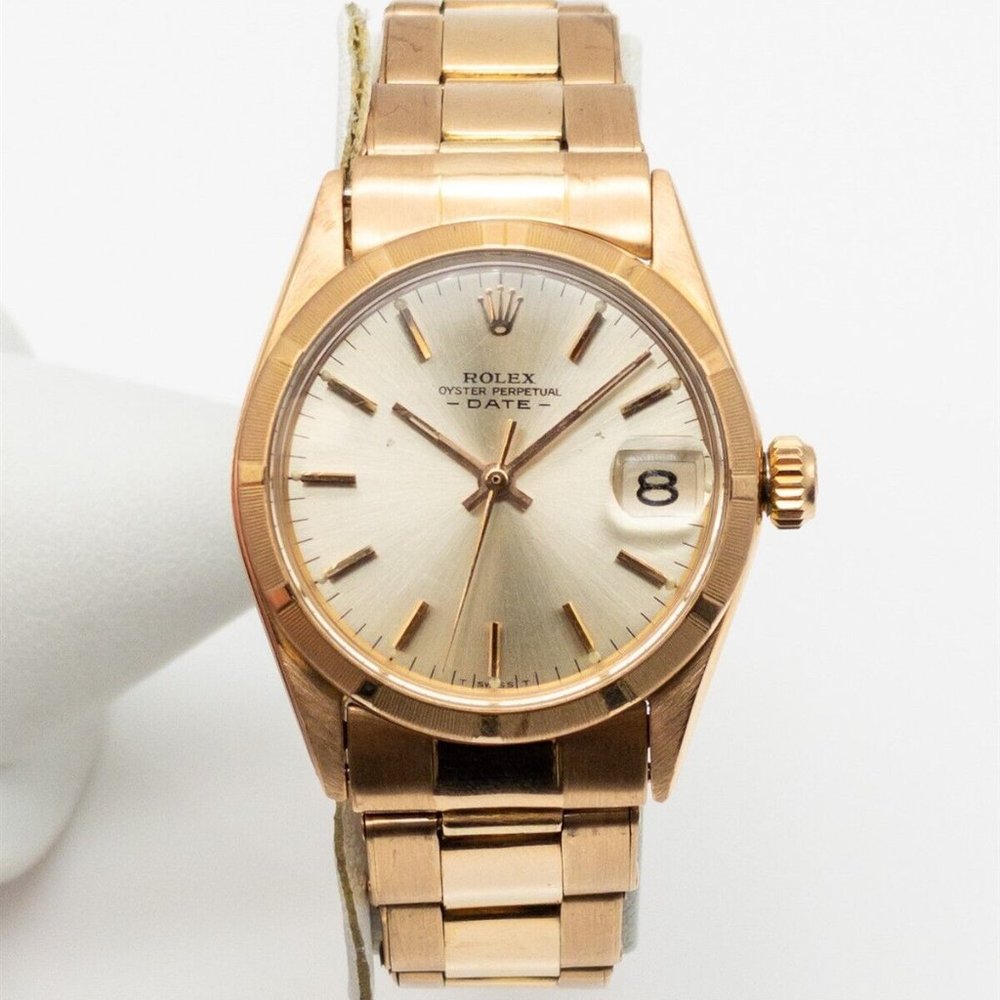 Rolex Ladies 31mm 18k Rose Gold Watch
